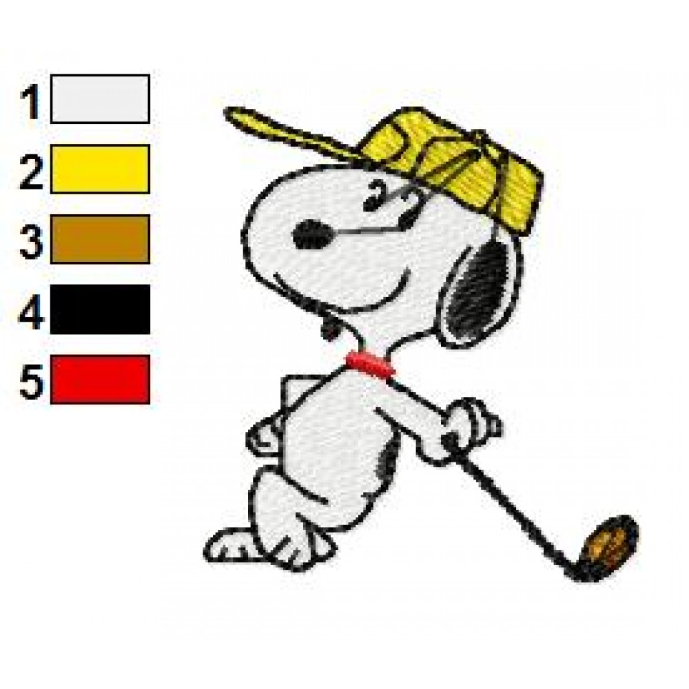 Snoopy 21 Embroidery Design
